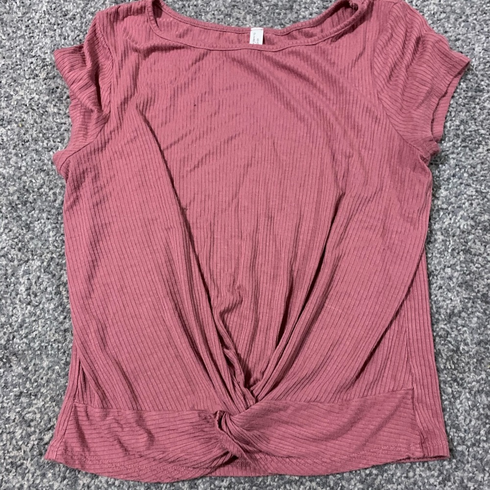 Knotted Pink Top